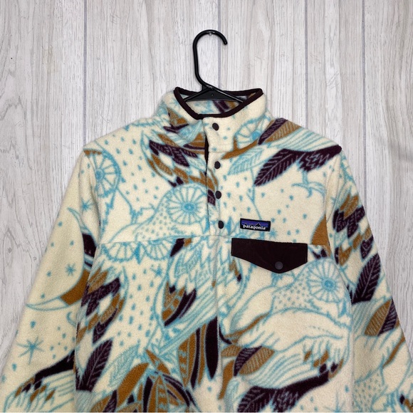 Patagonia Synchilla Snap-T Fleece Sweater Harvest Moon Owl size XS Extra Small - Picture 3 of 15